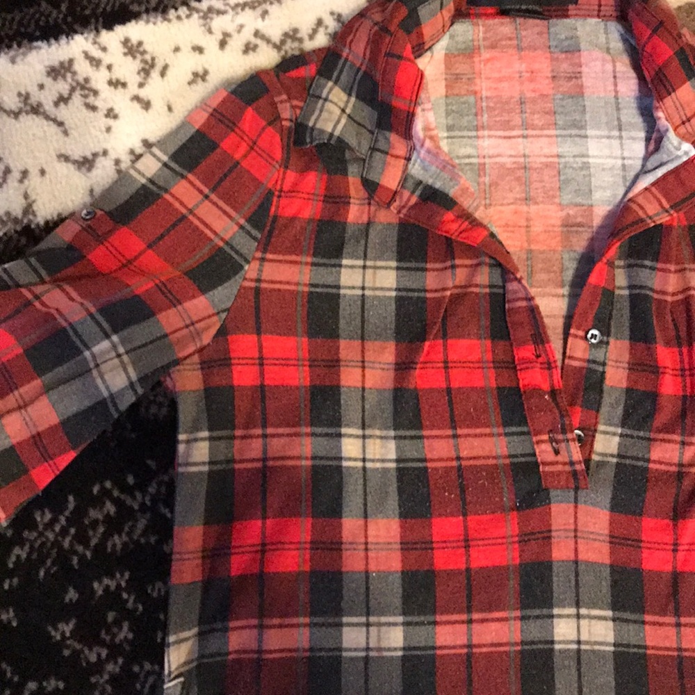 Red and black plaid shirt
